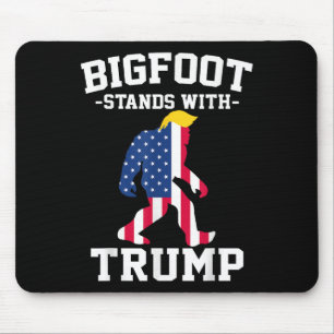 Bigfoot Stands With Trump 2024 Elections Mouse Pad
