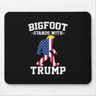 Bigfoot Stands With Trump Elections Mouse Pad