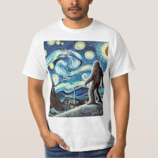 Bigfoot Starry Night T-Shirt