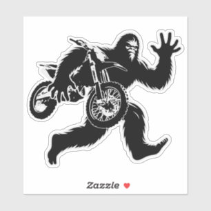 Bigfoot Stealing Dirt Bike