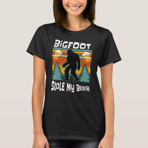 Bigfoot Stole My Beer Funny Yeti Yowi Sasquatch Dr T-Shirt