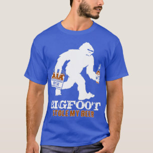 bigfoot stole my beer sasquatch yeti camping outdo T-Shirt