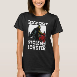 Bigfoot Stole My Lobster Yeti Humour Merch Vintage T-Shirt
