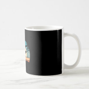 Bigfoot Surfer On The Beach Surfing Vintage Bigfoo Coffee Mug