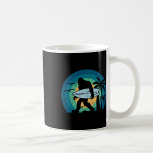 Bigfoot Surfing Shirt Funny Sasquatch Yeti Surf Te Coffee Mug