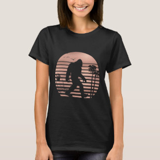 Bigfoot Surfing Shirt Funny Summer Apparel Tee Ros