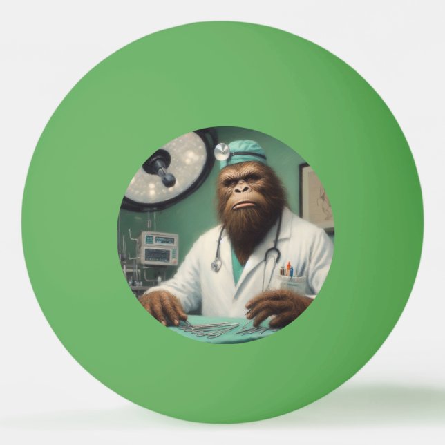 Bigfoot Surgeon Ping Pong Ball (Front)