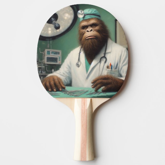 Bigfoot Surgeon Ping Pong Paddle (Front)