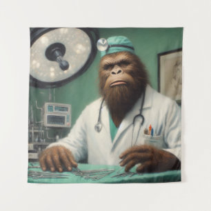 Bigfoot Surgeon Tapestry