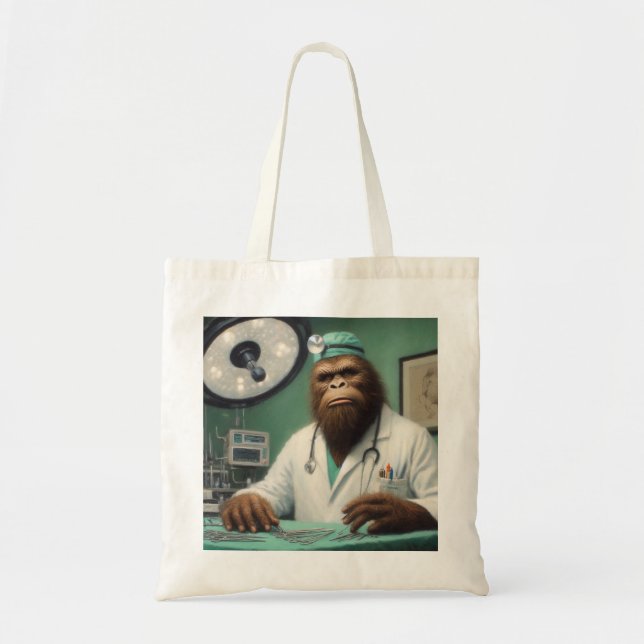 Bigfoot Surgeon Tote Bag (Front)