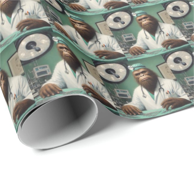 Bigfoot Surgeon Wrapping Paper (Roll Corner)