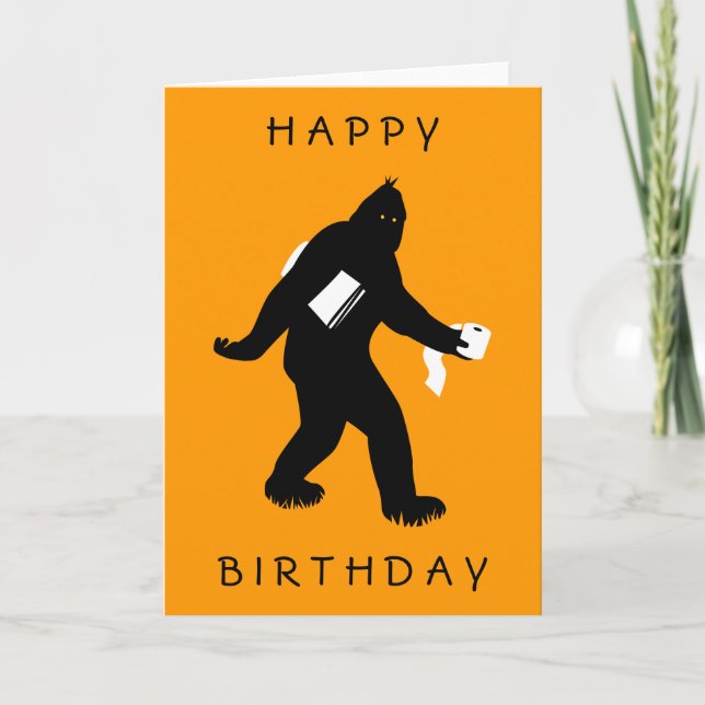 Bigfoot Surprised Card (Front)