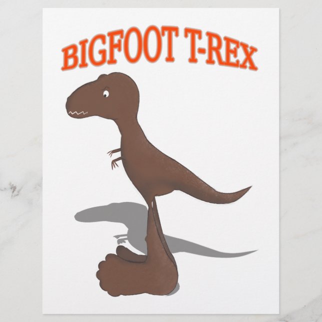 Bigfoot T-Rex Drawing (Front)