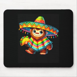 Bigfoot Taco Cinco De Mayo Sasquatch Mexican Kids  Mouse Pad
