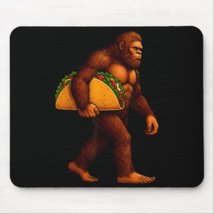 Bigfoot Taco Sasquatch Walking Taco Funny Shirt Me Mouse Pad