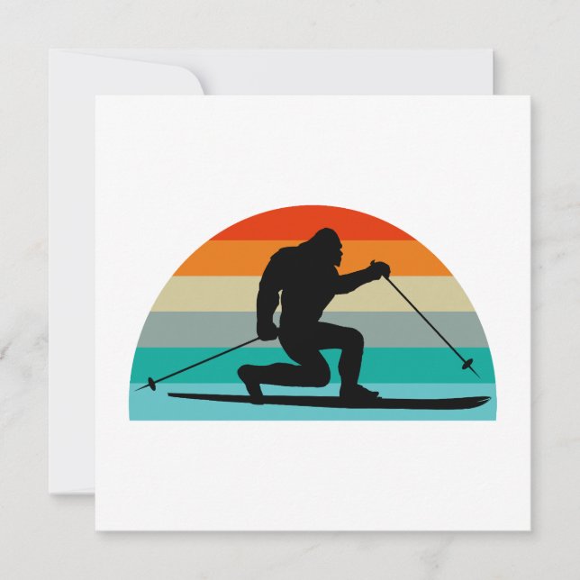 Bigfoot Telemark Skiing Rainbow (Front)