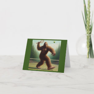 Bigfoot Tennis Card