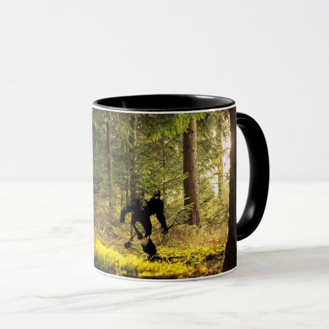 Bigfoot Tennis Forest Mug (Front Right)