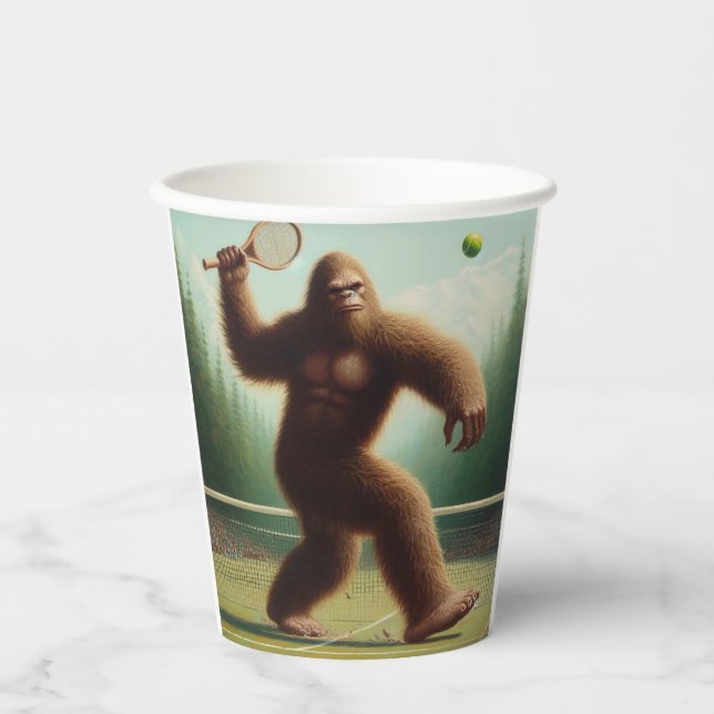 Bigfoot Tennis Paper Cups (Front)