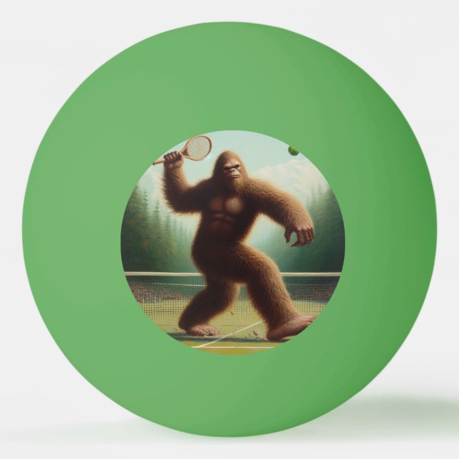 Bigfoot Tennis Ping Pong Ball (Front)