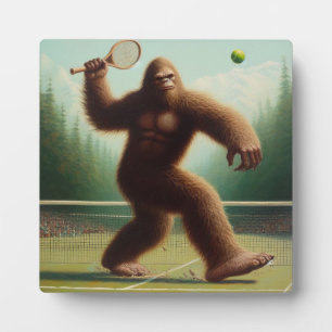 Bigfoot Tennis Plaque