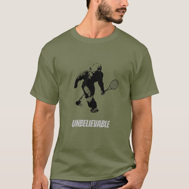 Bigfoot Tennis Player T-Shirt (Front)
