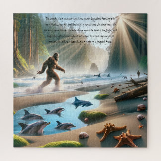Bigfoot & the Dolphin Tidepool of Lost Legends Jigsaw Puzzle