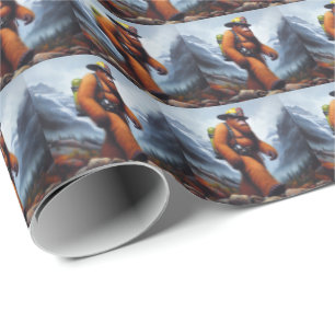 Bigfoot the Hot Shot Fireman Wrapping Paper