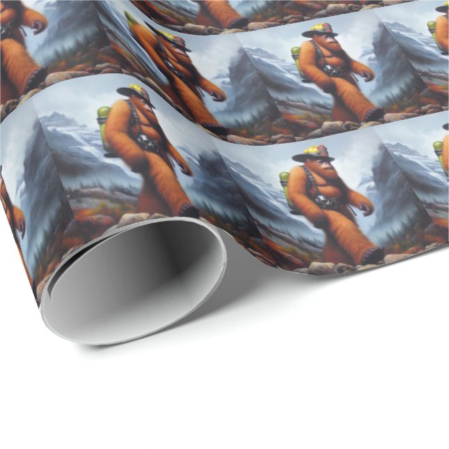 Bigfoot the Hot Shot Fireman Wrapping Paper (Roll Corner)