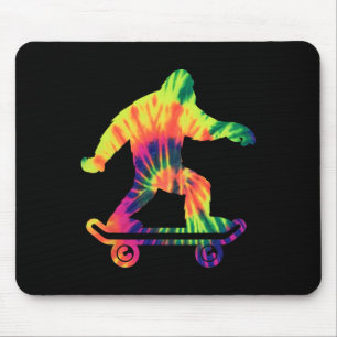 Bigfoot Tie Dye Hippie Skateboarders Sasquatch Ska Mouse Pad