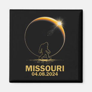 Bigfoot Total Solar Eclipse 4.08.2024 Missouri Magnet
