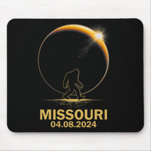 Bigfoot Total Solar Eclipse 4.08.2024 Missouri Mouse Pad