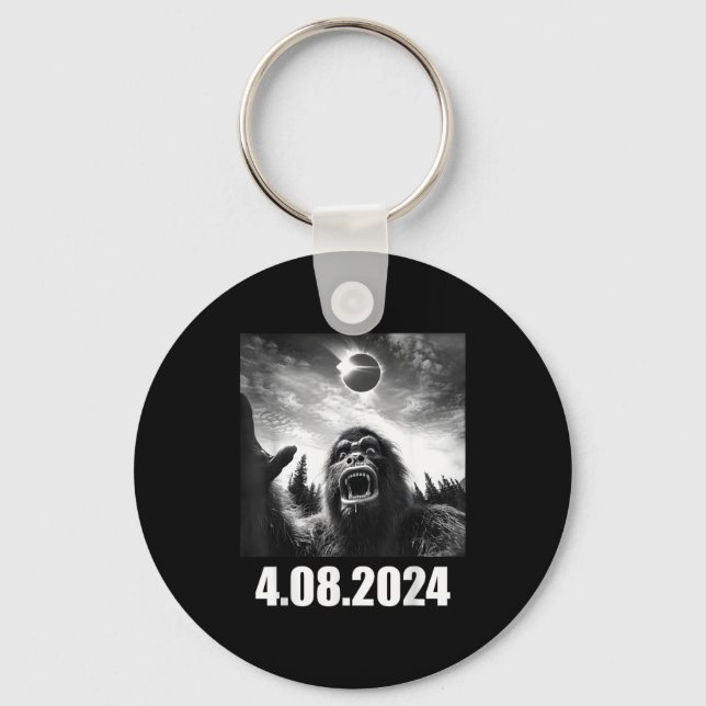 Bigfoot Total Solar Eclipse Totality Key Ring (Front)