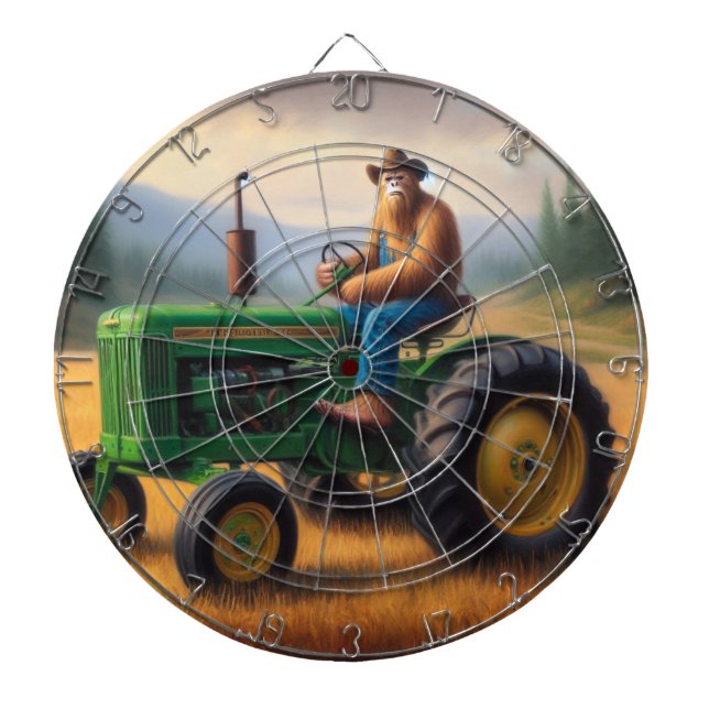 Bigfoot Tractor Dartboard (Front)