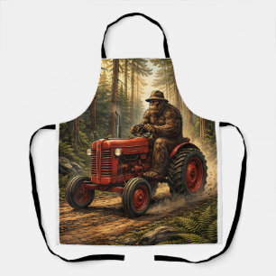 Bigfoot Tractor Design for Farmer Dad Farming Farm Apron
