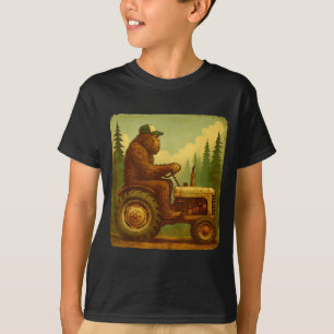 Bigfoot Tractor Farmer Design For Men Farming Farm T-Shirt