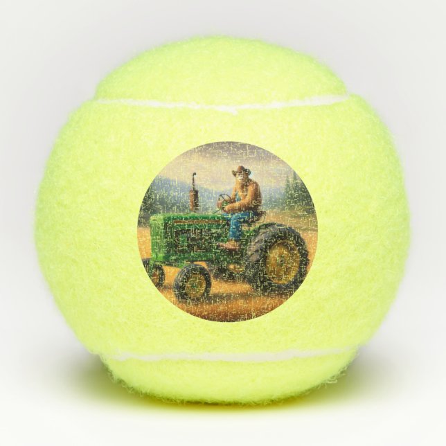 Bigfoot Tractor Tennis Balls (Front)