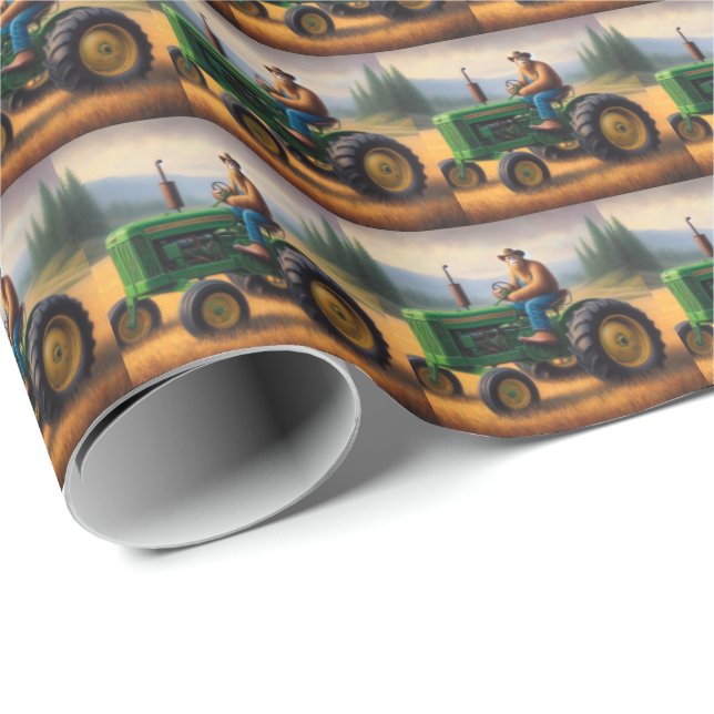 Bigfoot Tractor Wrapping Paper (Roll Corner)