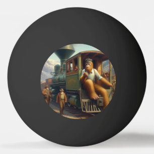 Bigfoot Train Engineer Ping Pong Ball