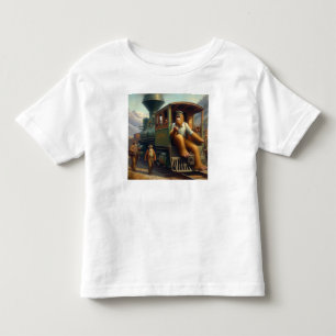 Bigfoot Train Engineer Toddler T-Shirt
