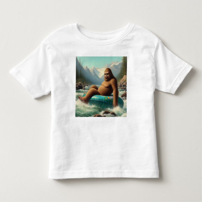 Bigfoot Tubing Toddler T-Shirt (Front)