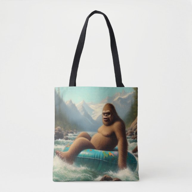 Bigfoot Tubing Tote Bag (Front)