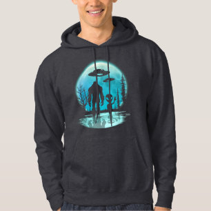 Bigfoot UFO Alien Hoodie