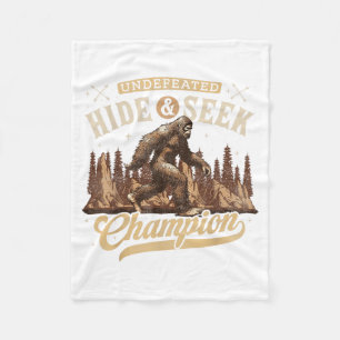 Bigfoot Undefeated Hide and Seek Champion Fleece Blanket
