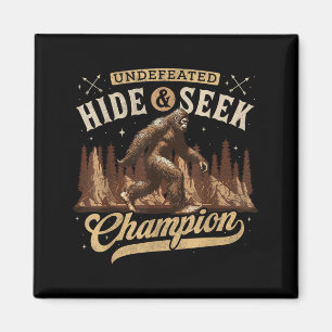 Bigfoot Undefeated Hide and Seek Champion Magnet