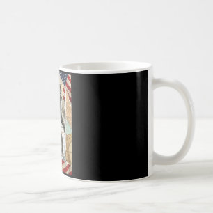 Bigfoot usa american flag sasquatch patriotic 4th coffee mug