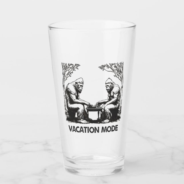 Bigfoot Vacation Mode Chess Glass (Front)
