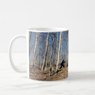Bigfoot Walking in Woods Coffee Mug