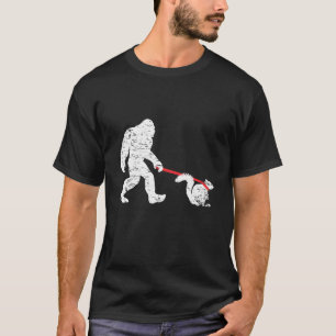 Bigfoot walking Squirrel Funny Sasquatch Fan T Shi T-Shirt