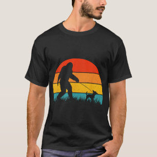 Bigfoot Walking Sunset Off Sasquatch  Chihuahua T-Shirt